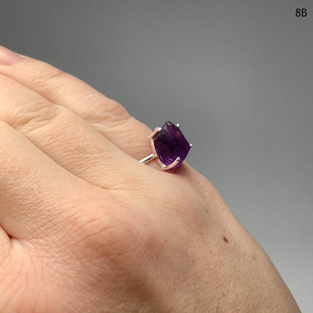 Raw Amethyst Ring-Rocks and Gems Canada