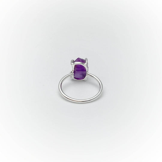 Raw Amethyst Ring-Rocks and Gems Canada