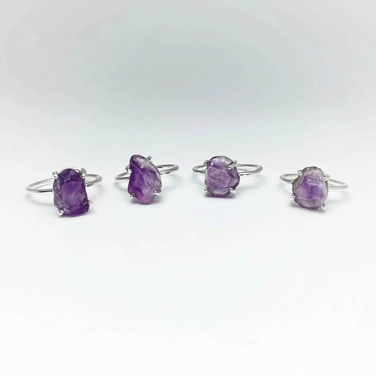 Raw Amethyst Ring-Rocks and Gems Canada