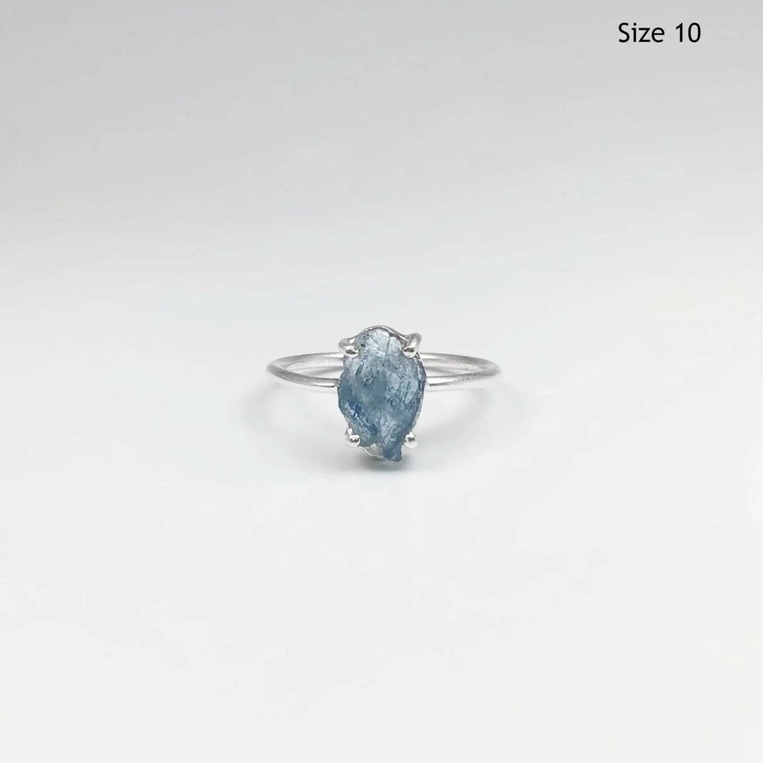 Raw Aquamarine Ring-Rocks and Gems Canada