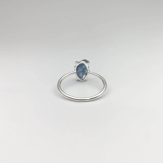 Raw Aquamarine Ring-Rocks and Gems Canada