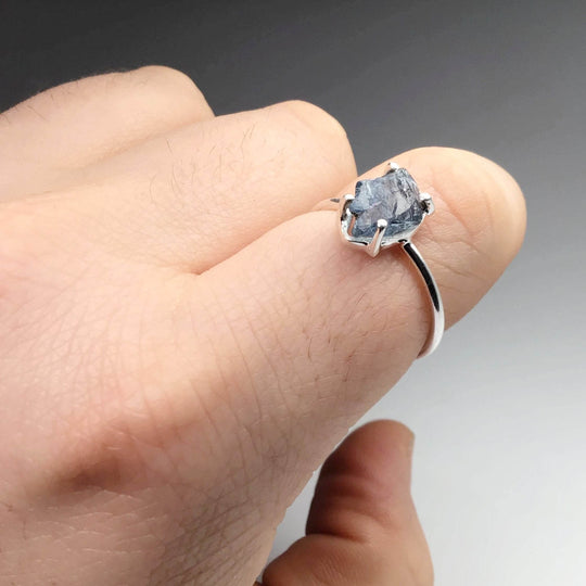 Raw Aquamarine Ring-Rocks and Gems Canada