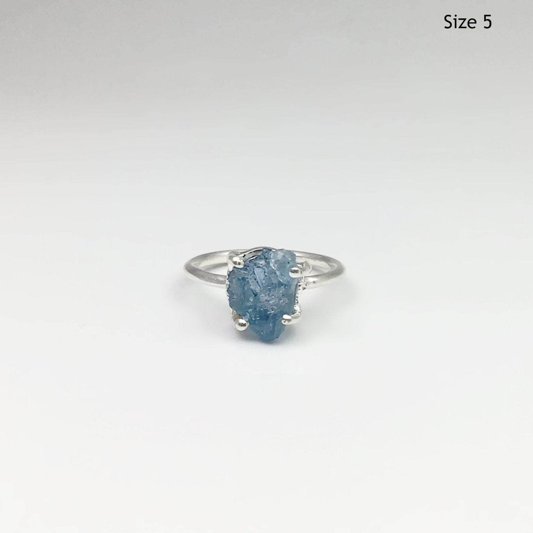Raw Aquamarine Ring-Rocks and Gems Canada