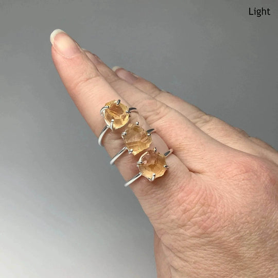 Raw Citrine Ring-Rocks and Gems Canada