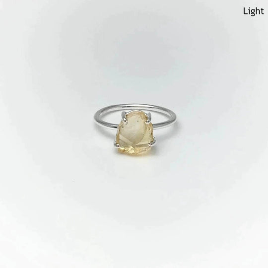 Raw Citrine Ring-Rocks and Gems Canada