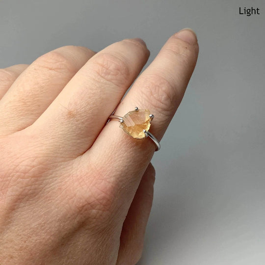 Raw Citrine Ring-Rocks and Gems Canada