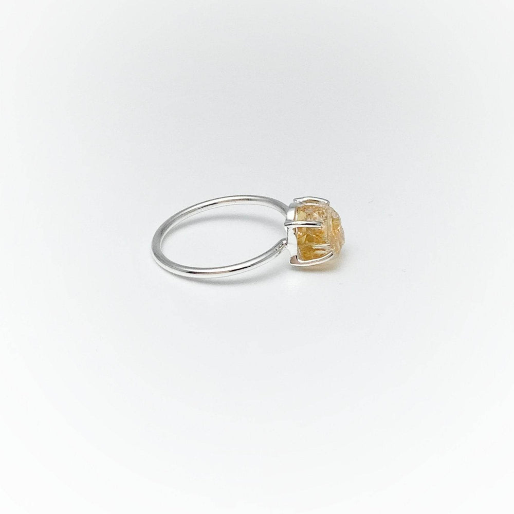 Raw Citrine Ring-Rocks and Gems Canada