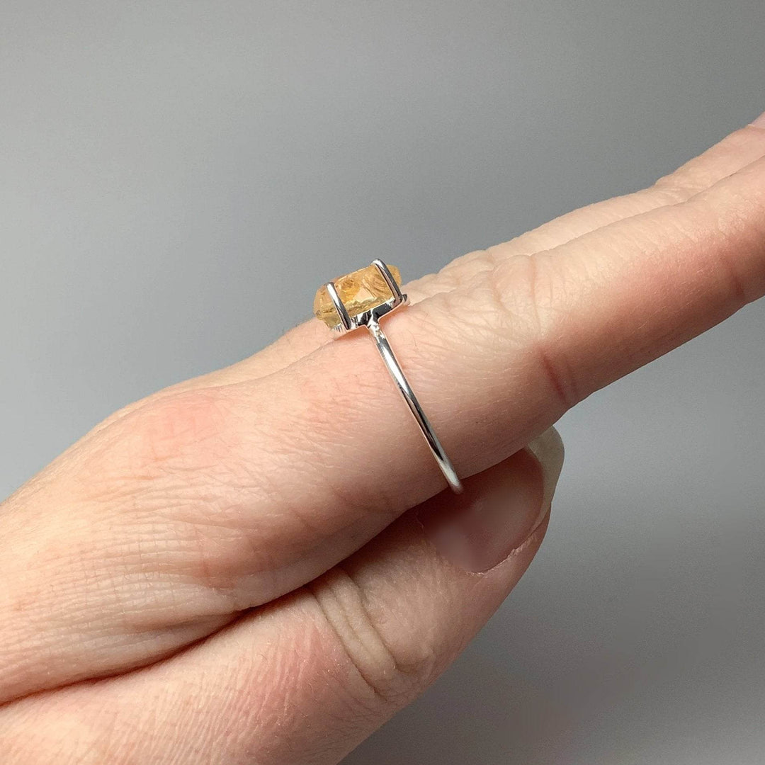 Raw Citrine Ring-Rocks and Gems Canada
