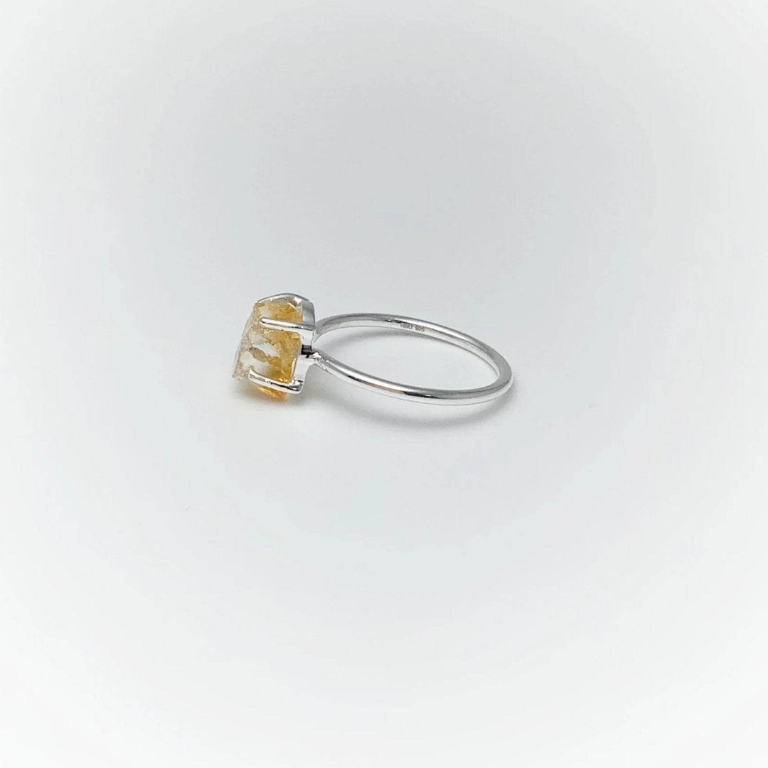Raw Citrine Ring-Rocks and Gems Canada