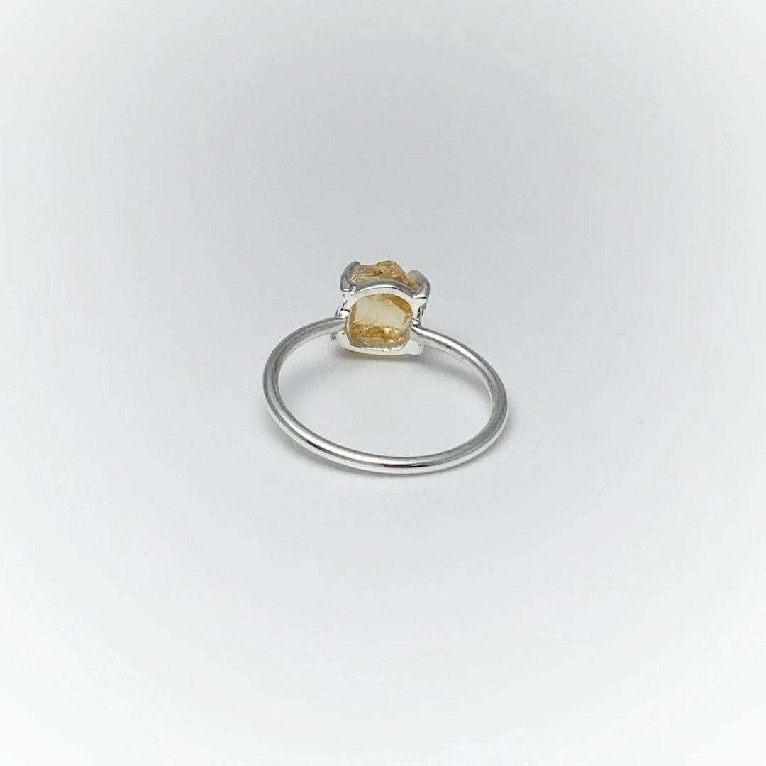 Raw Citrine Ring-Rocks and Gems Canada
