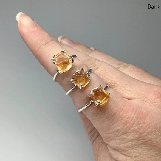 Raw Citrine Ring-Rocks and Gems Canada