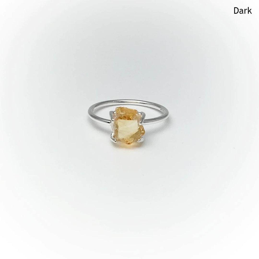 Raw Citrine Ring-Rocks and Gems Canada