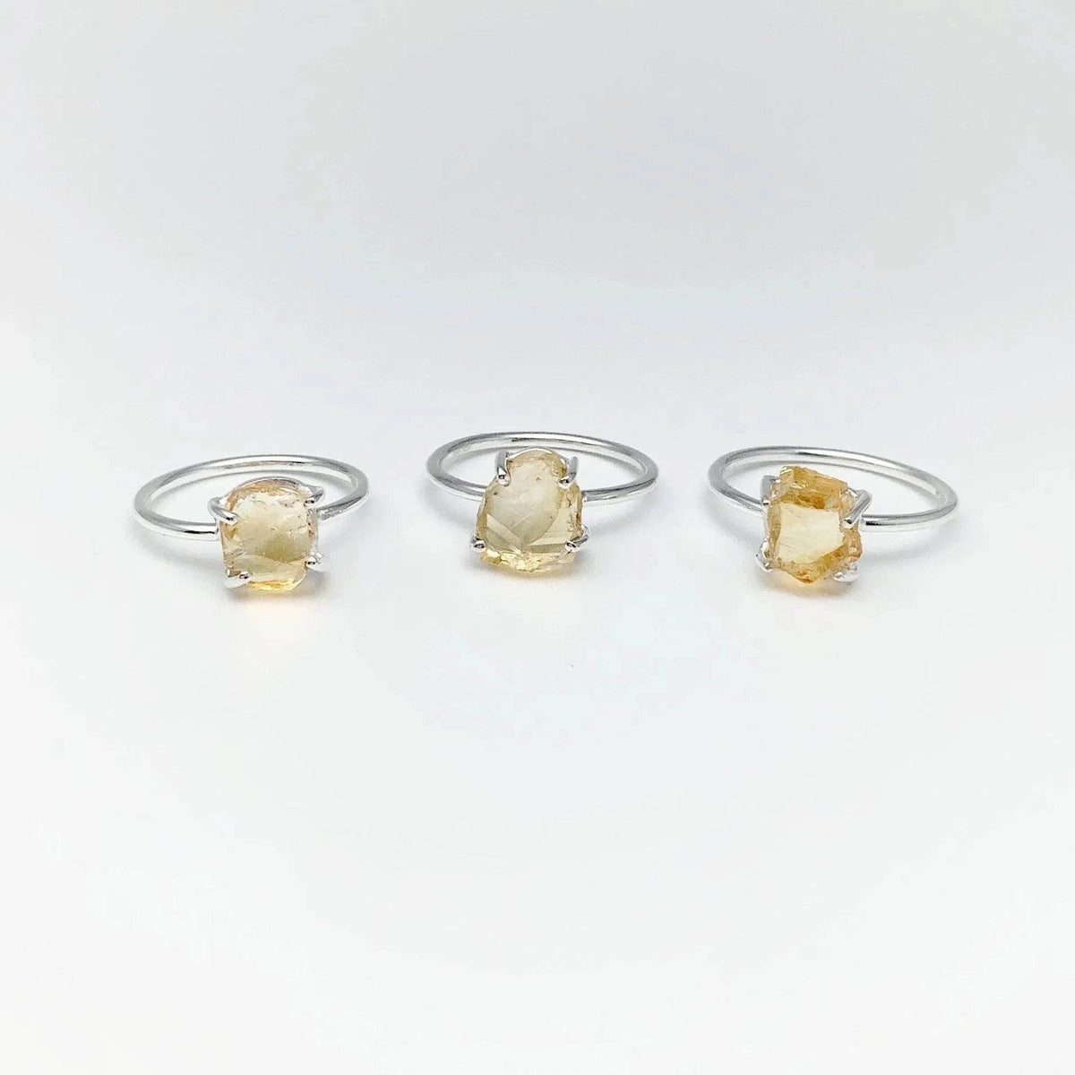 Raw Citrine Ring-Rocks and Gems Canada