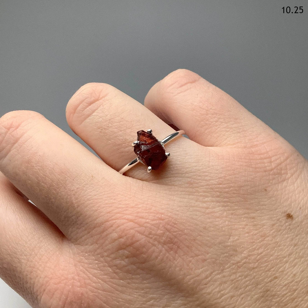 Raw Garnet Ring-Rocks and Gems Canada