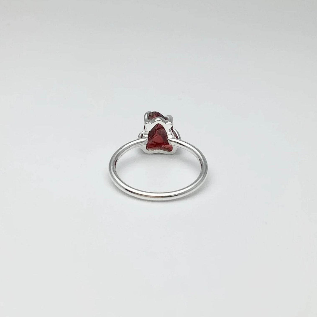 Raw Garnet Ring-Rocks and Gems Canada