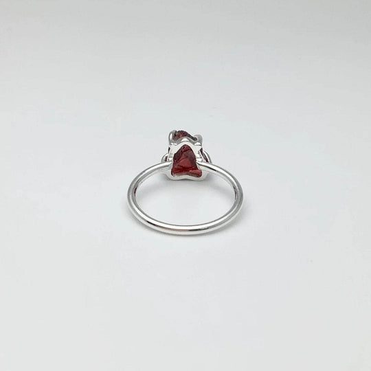 Raw Garnet Ring-Rocks and Gems Canada