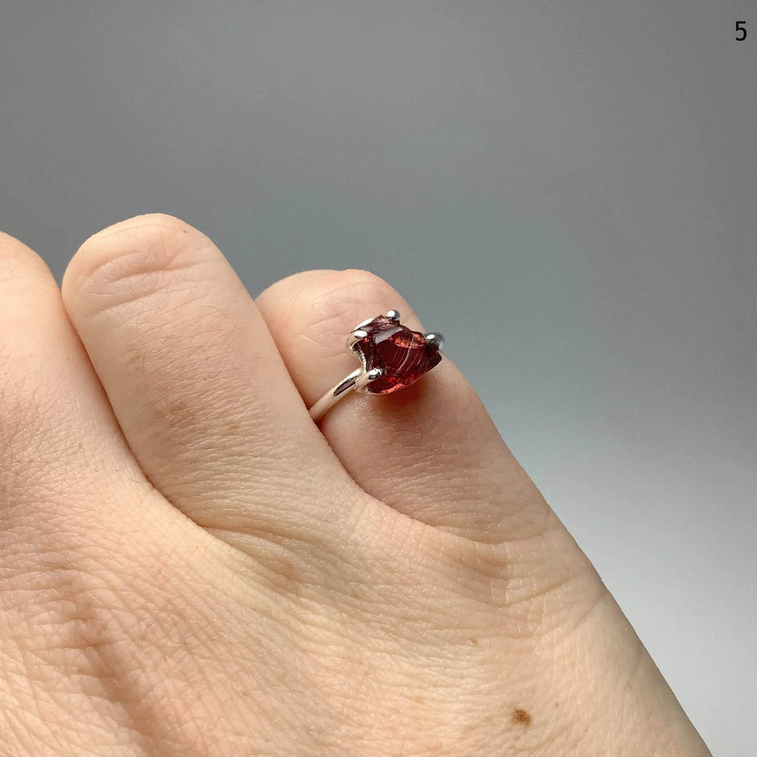 Raw Garnet Ring-Rocks and Gems Canada