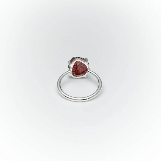 Raw Garnet Ring-Rocks and Gems Canada