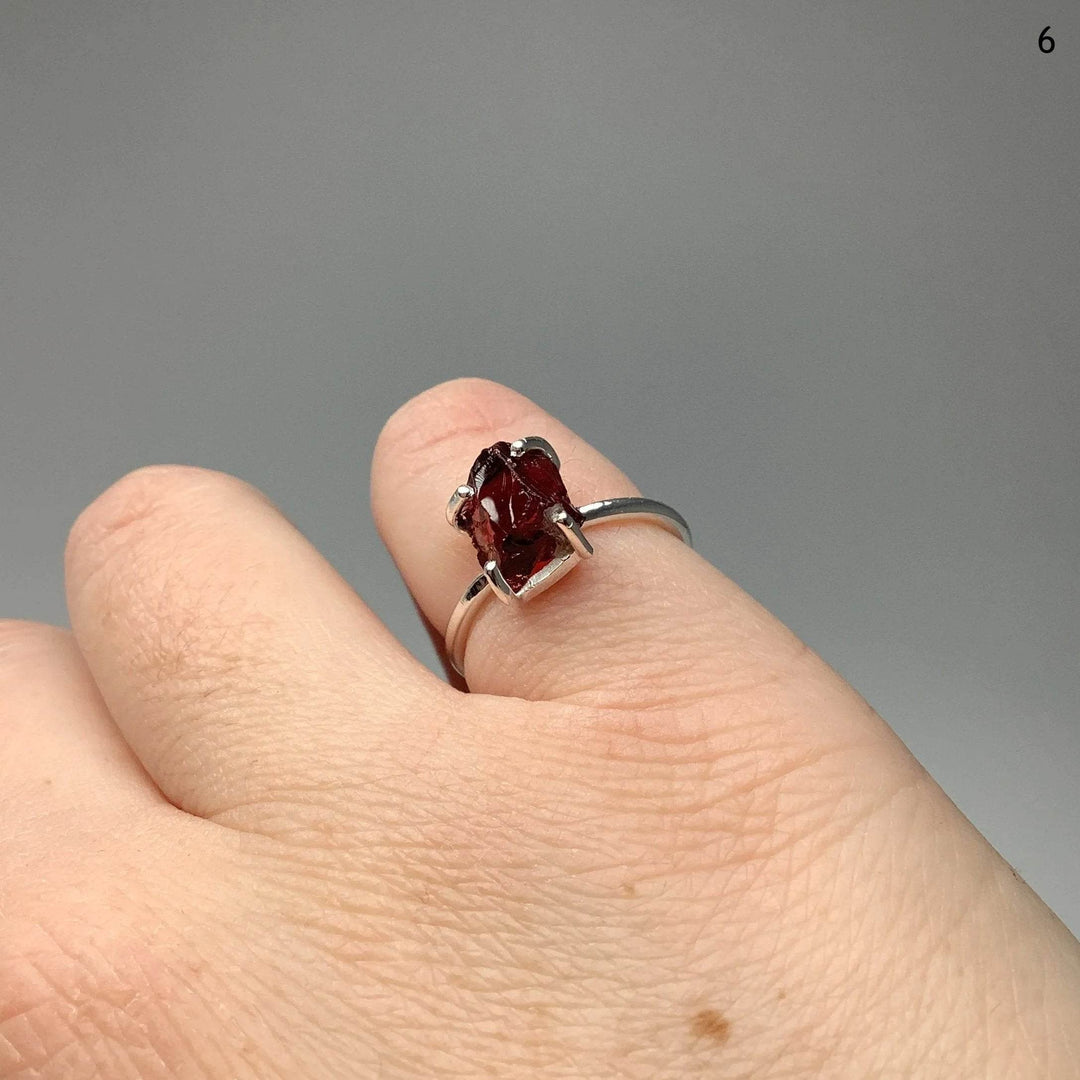 Raw Garnet Ring-Rocks and Gems Canada