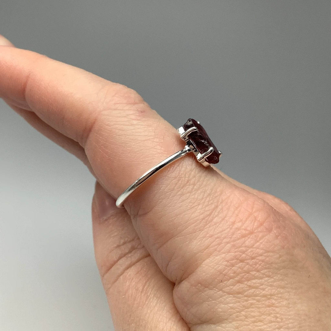 Raw Garnet Ring-Rocks and Gems Canada