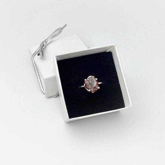 Raw Garnet Ring-Rocks and Gems Canada