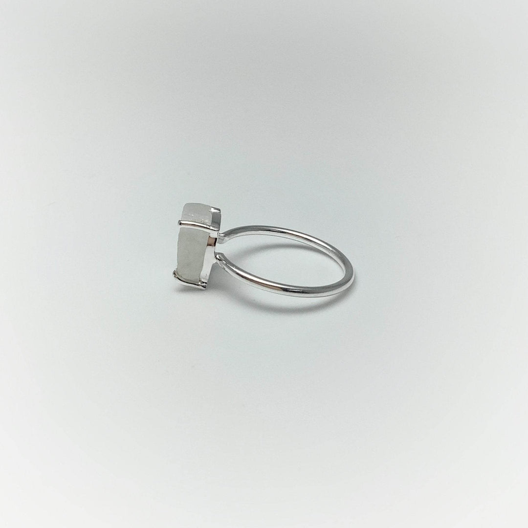 Raw Rainbow Moonstone Ring-Rocks and Gems Canada