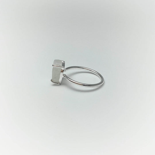 Raw Rainbow Moonstone Ring-Rocks and Gems Canada
