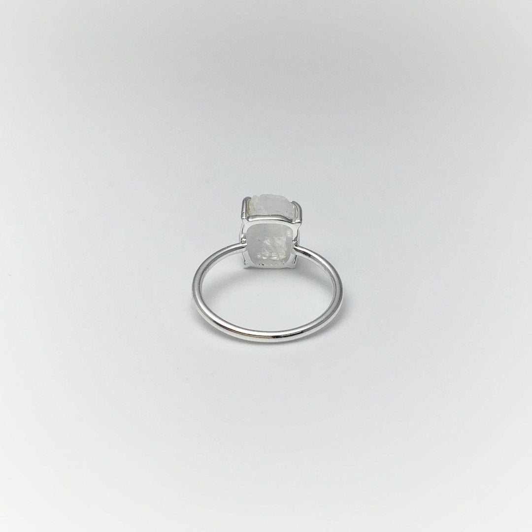 Raw Rainbow Moonstone Ring-Rocks and Gems Canada