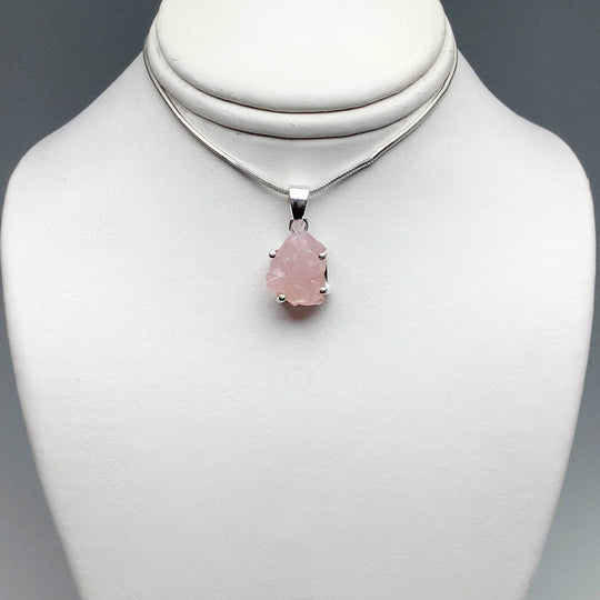 Raw Rose Quartz Pendant-Rocks and Gems Canada