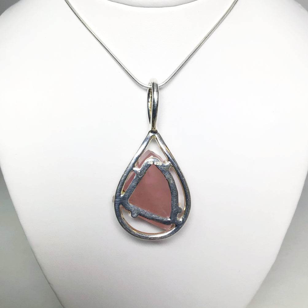 Raw Rose Quartz Pendant-Rocks and Gems Canada