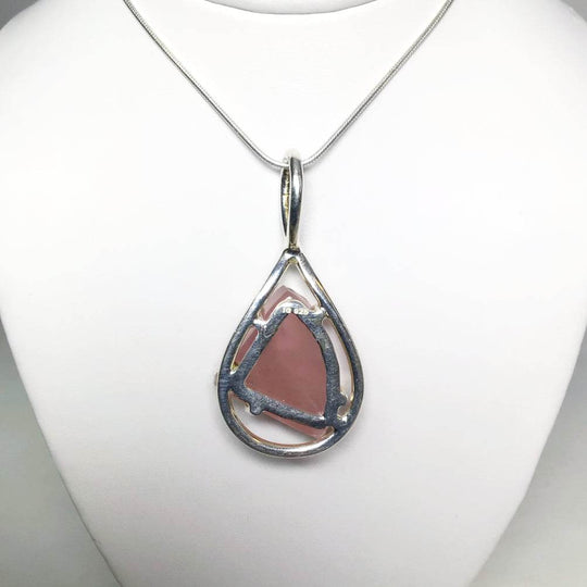Raw Rose Quartz Pendant-Rocks and Gems Canada