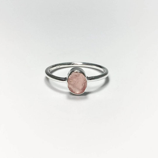 Raw Rose Quartz Ring-Rocks and Gems Canada
