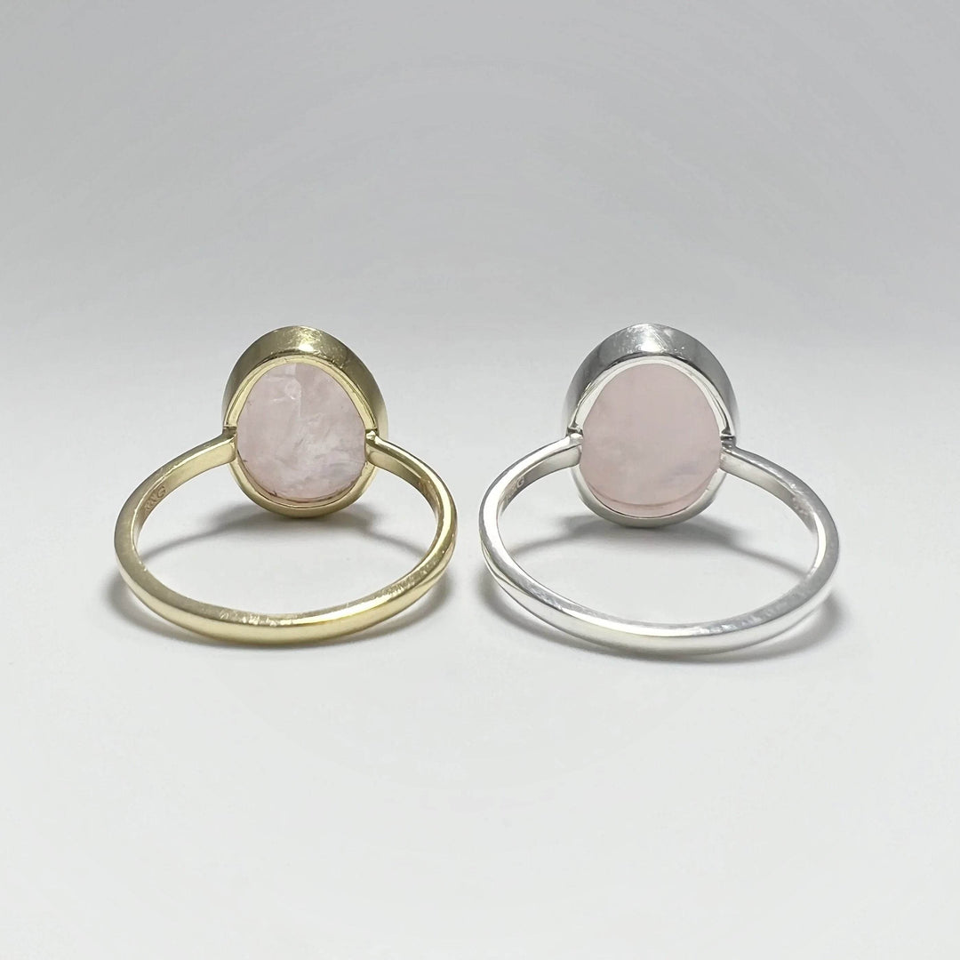 Raw Rose Quartz Ring-Rocks and Gems Canada