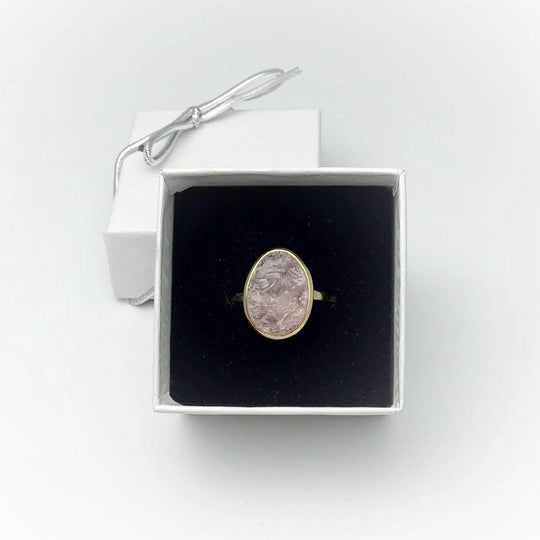 Raw Rose Quartz Ring-Rocks and Gems Canada