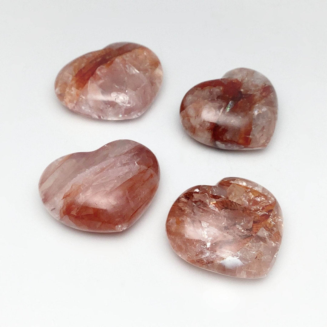 Red Hematoid Quartz Heart-Rocks and Gems Canada