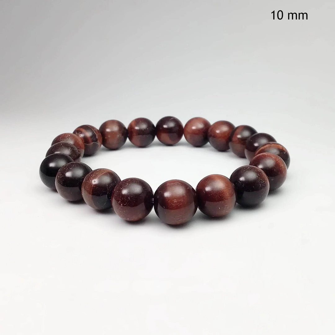 Red Tiger Eye Beaded Bracelet-Rocks and Gems Canada