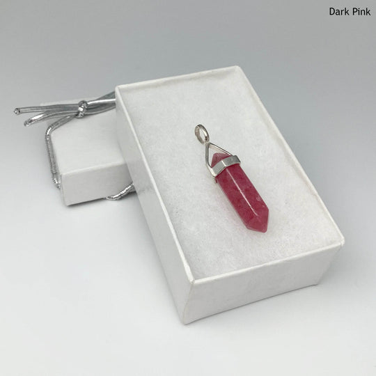 Rhodonite Double Terminated Point Pendant-Rocks and Gems Canada