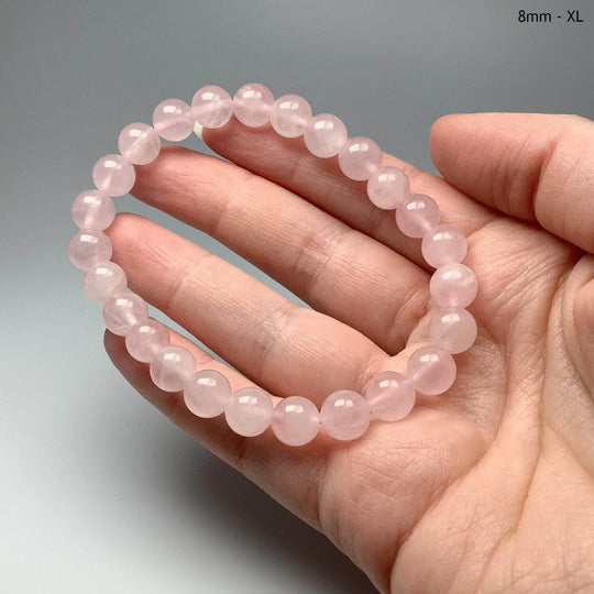 Rose Quartz Beaded Bracelet-Rocks and Gems Canada