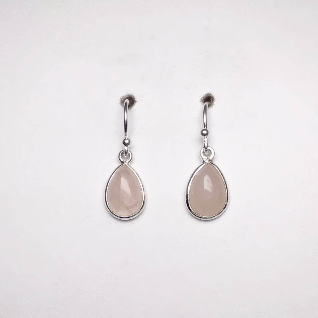 Rose Quartz Dangle Earrings-Rocks and Gems Canada