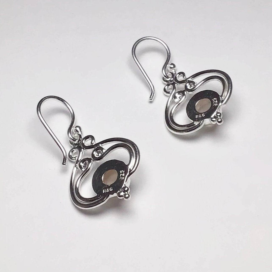 Rose Quartz Dangle Earrings-Rocks and Gems Canada