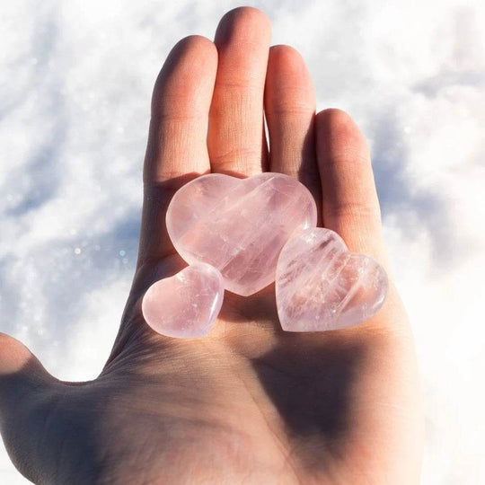 Rose Quartz Heart-Rocks and Gems Canada