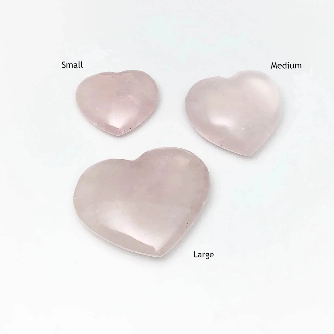 Rose Quartz Heart-Rocks and Gems Canada