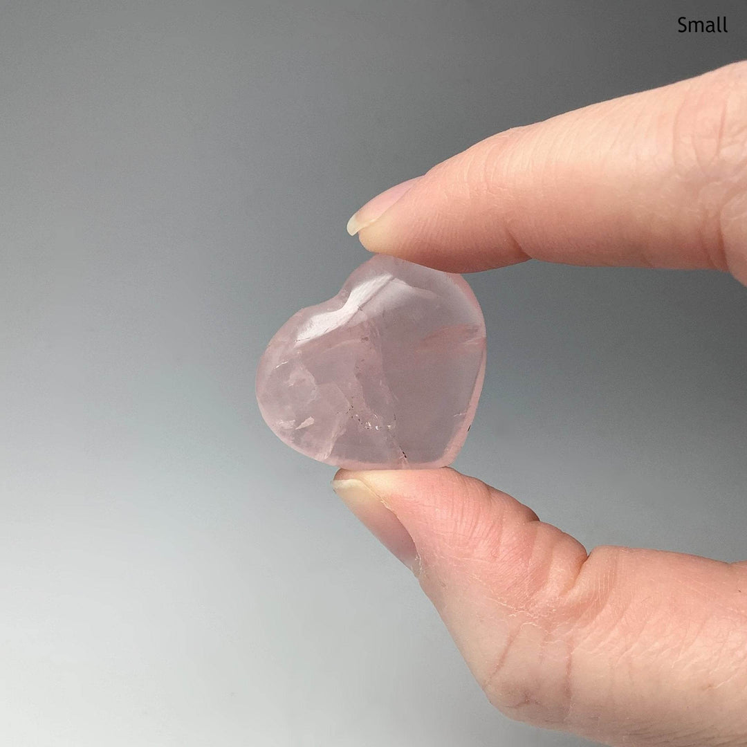 Rose Quartz Heart-Rocks and Gems Canada