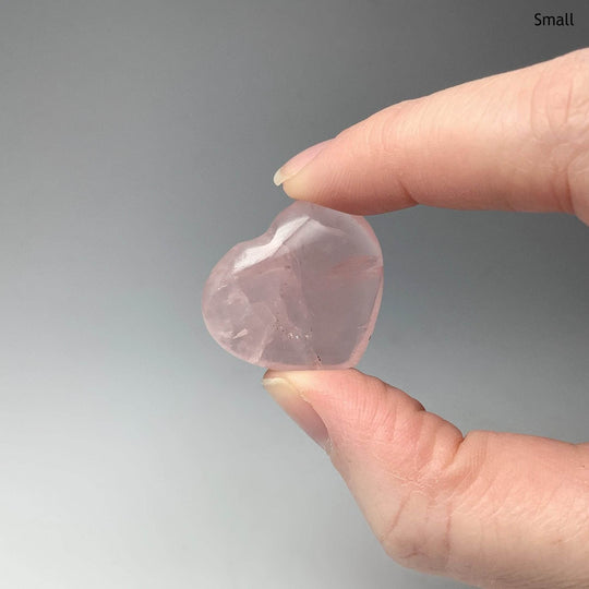 Rose Quartz Heart-Rocks and Gems Canada