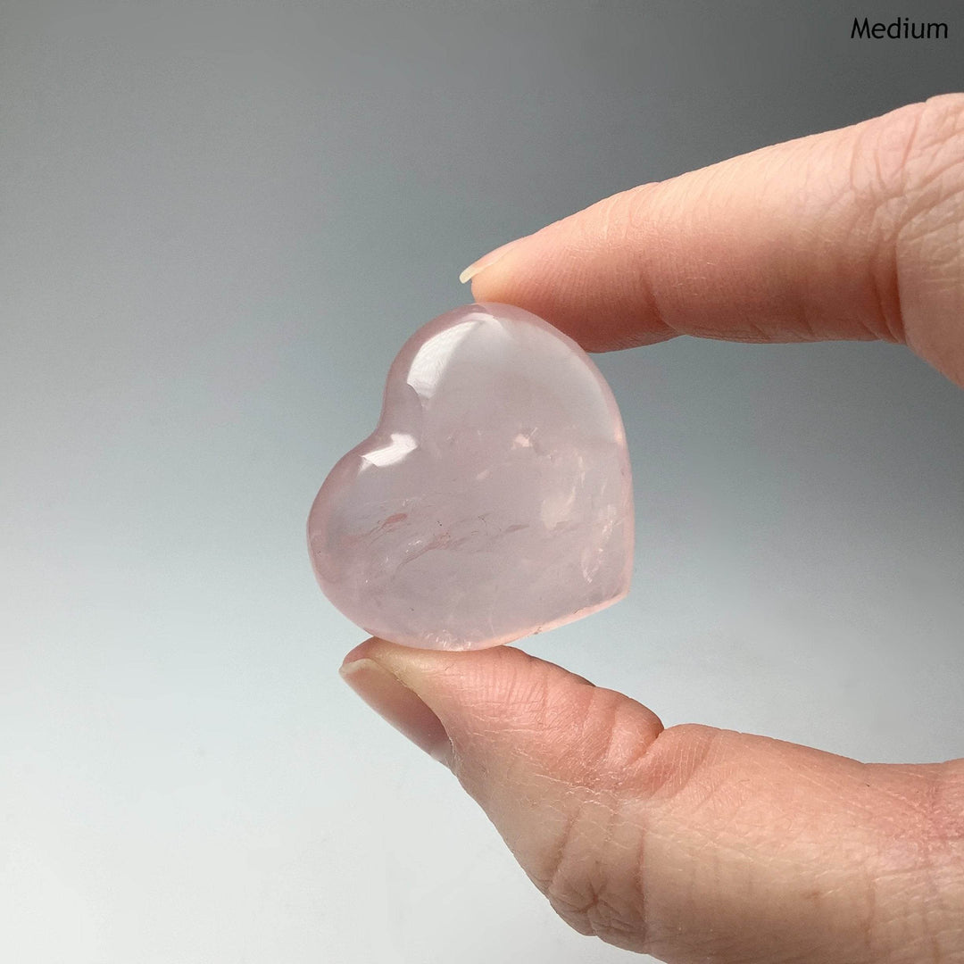 Rose Quartz Heart-Rocks and Gems Canada