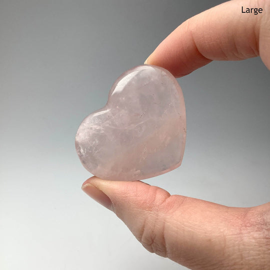 Rose Quartz Heart-Rocks and Gems Canada