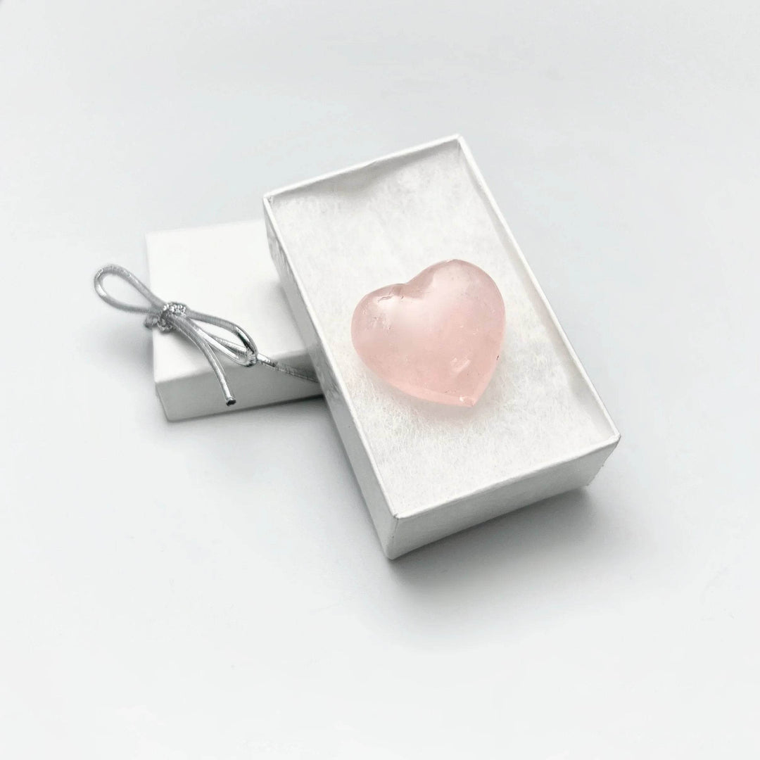 Rose Quartz Heart-Rocks and Gems Canada