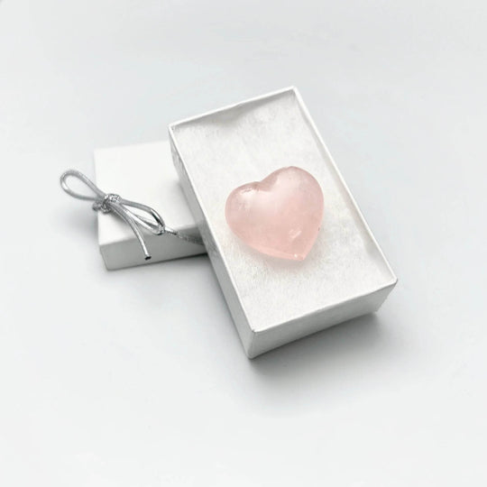 Rose Quartz Heart-Rocks and Gems Canada