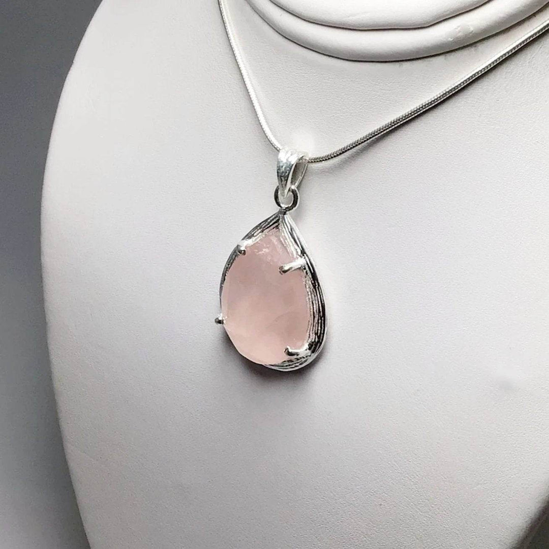 Rose Quartz Pendant-Rocks and Gems Canada