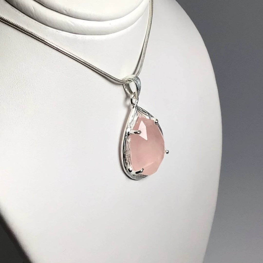 Rose Quartz Pendant-Rocks and Gems Canada